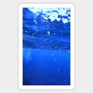 Underwater, undersea, Deep Blue Ocean Photo Sticker